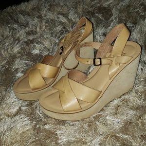 Size 9 learher wedges